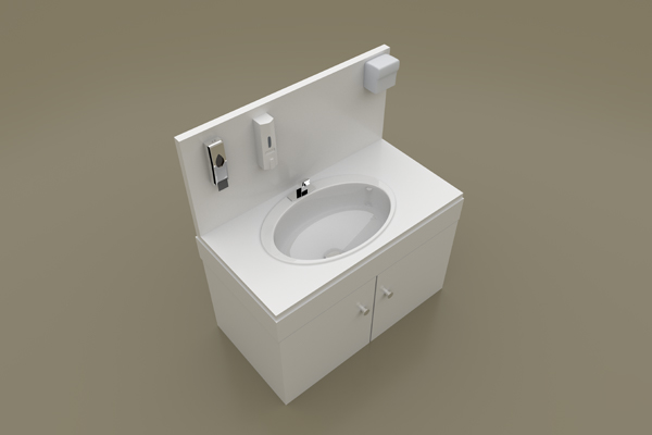 a beautiful portable handwash sink or station